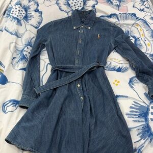 Polo by Ralph Lauren Blue Denim Kids Dress
